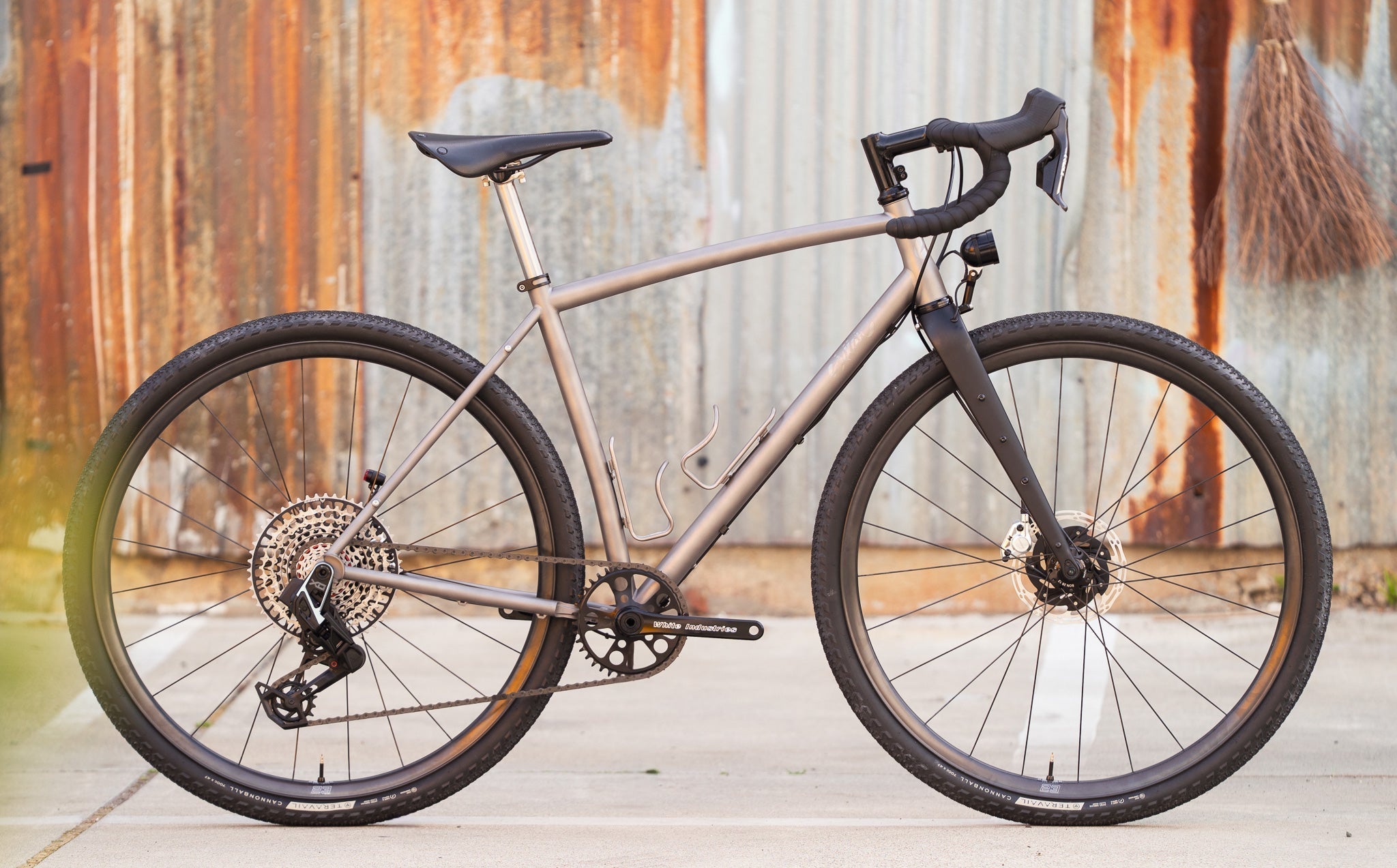 Ti Titanium SuperSomething Gravel SRAM X0 Red AXS Transmission Dynamo Schmidt SON ENVE wheels