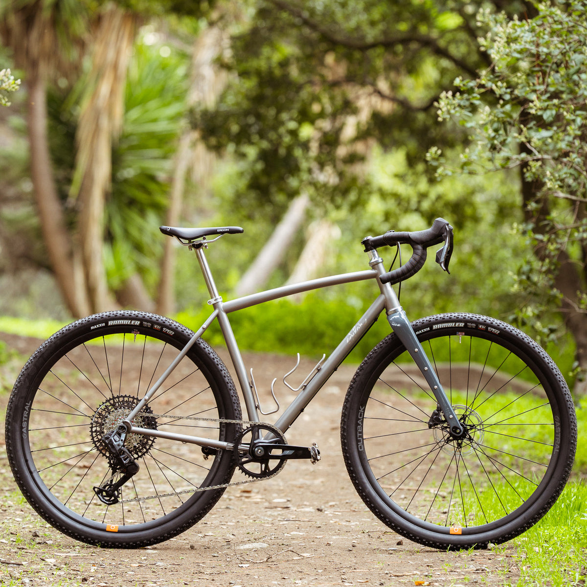 stainless gravel bike SuperSomething Titanium Gravel Bike – Sklar Bikes