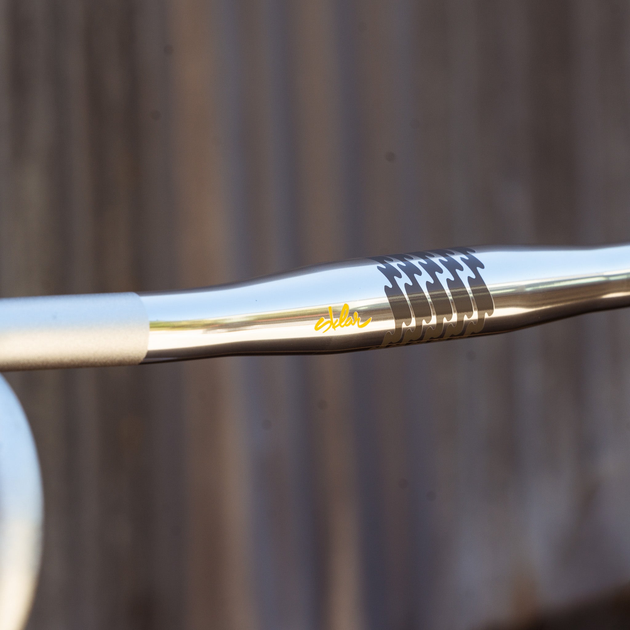gravel bike drop bar sklar supersomething short reach drop polished silver